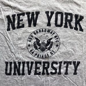 Brandy Melville Gray New York University Tee